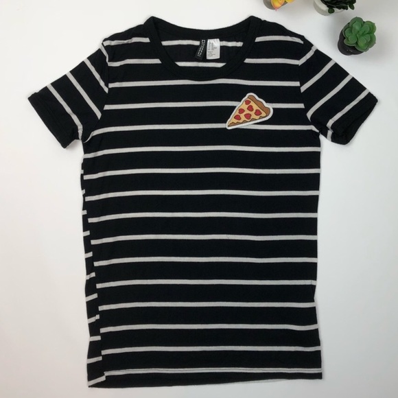 Divided Tops - H&M• PIZZA STRIPED T SHIRT